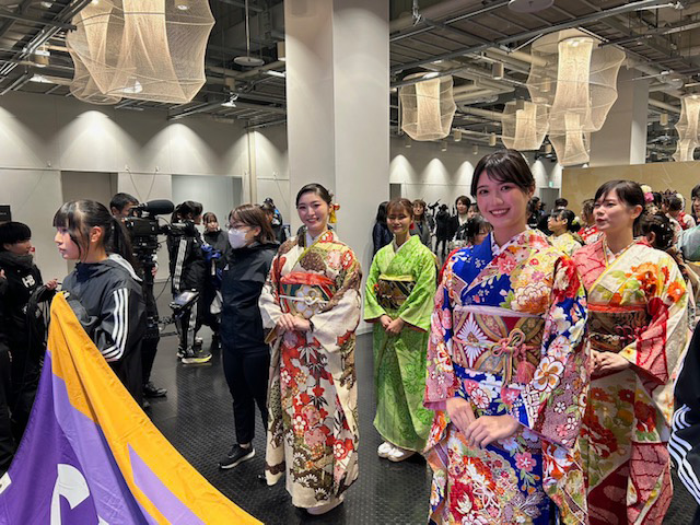 皇后杯 JFA 第47回全日本女子サッカー選手権大会決勝 振袖でおもてなし協力！